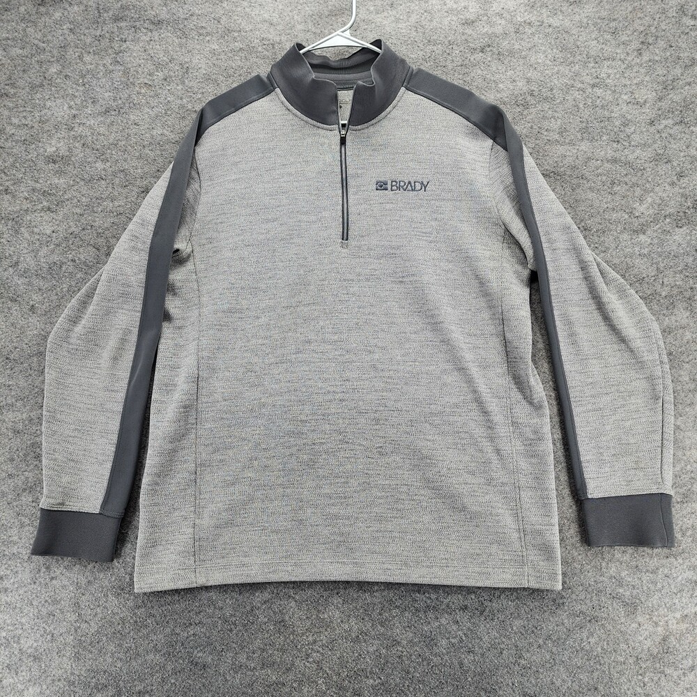 Nike Golf Pullover Mens Large Quarter Zip Dri Fit Gray